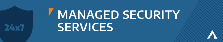 Blue background with a 24x7 icon and "Managed Services"