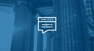 Pillars outside of a government building