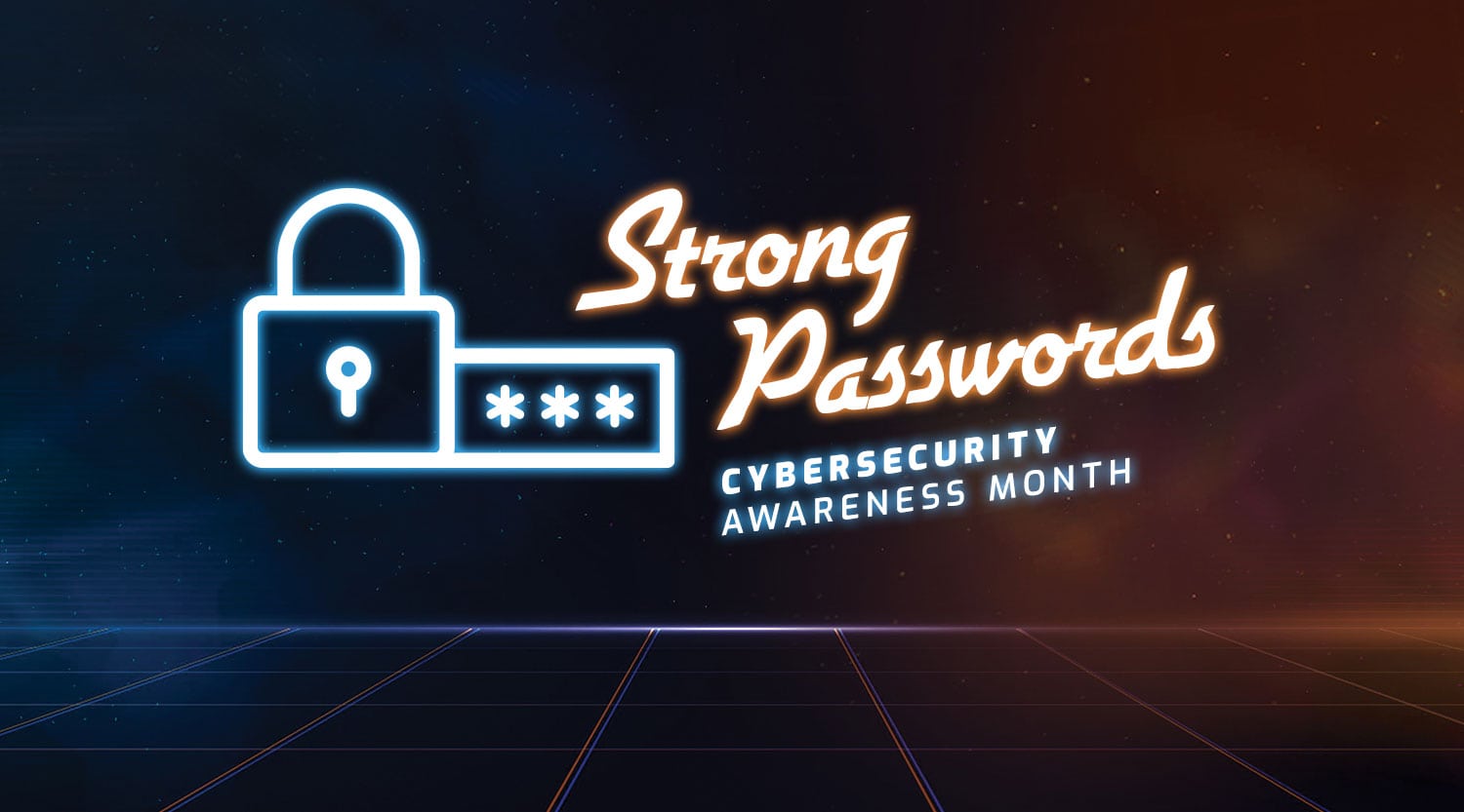 Lock symbol for cybersecurity awareness month