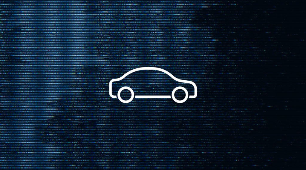 Graphic of an outline of a car.