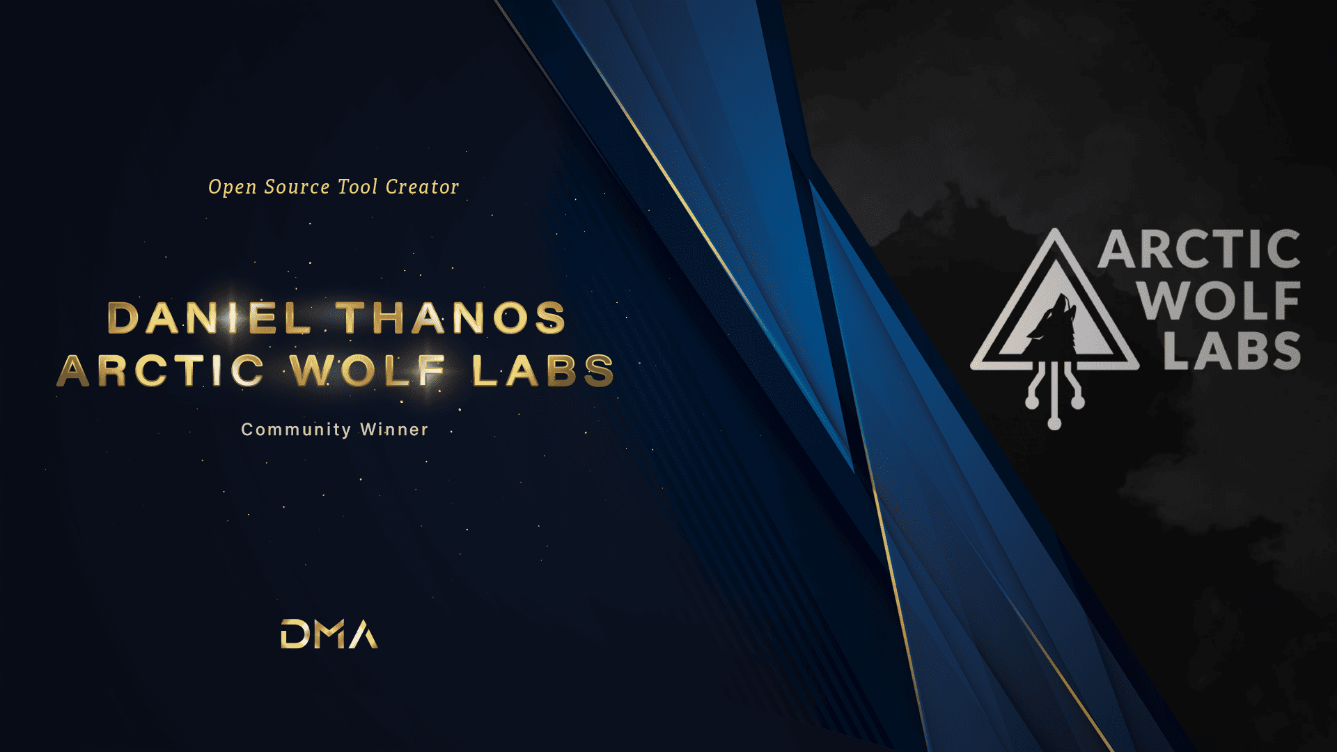 Text of Daniel Thanos Arctic Wolf Labs community winner