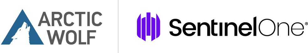 Arctic Wolf + SentinelOne logo lockup