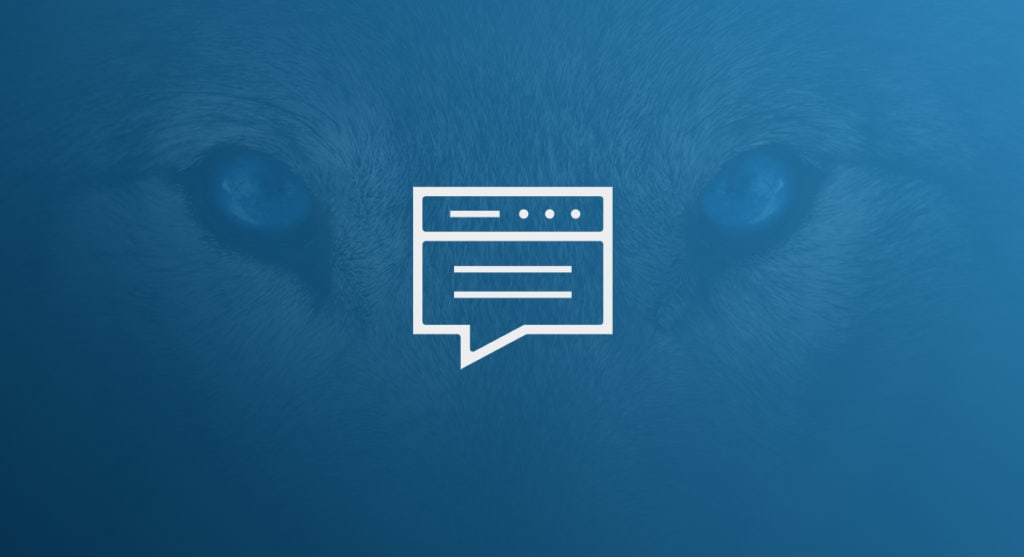 Closeup of a wolf's eyes.