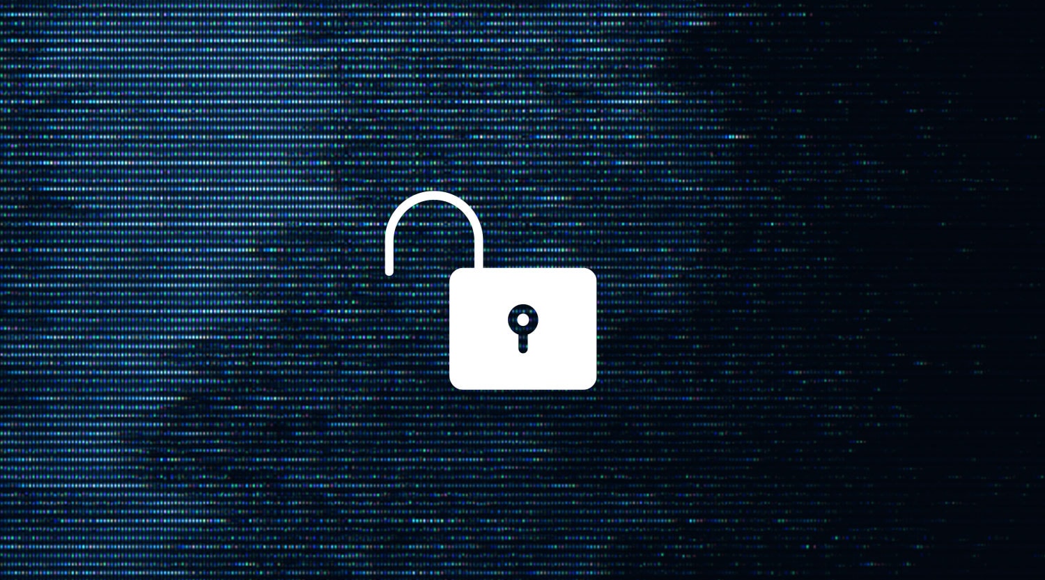 Graphic of an unlocked lock.