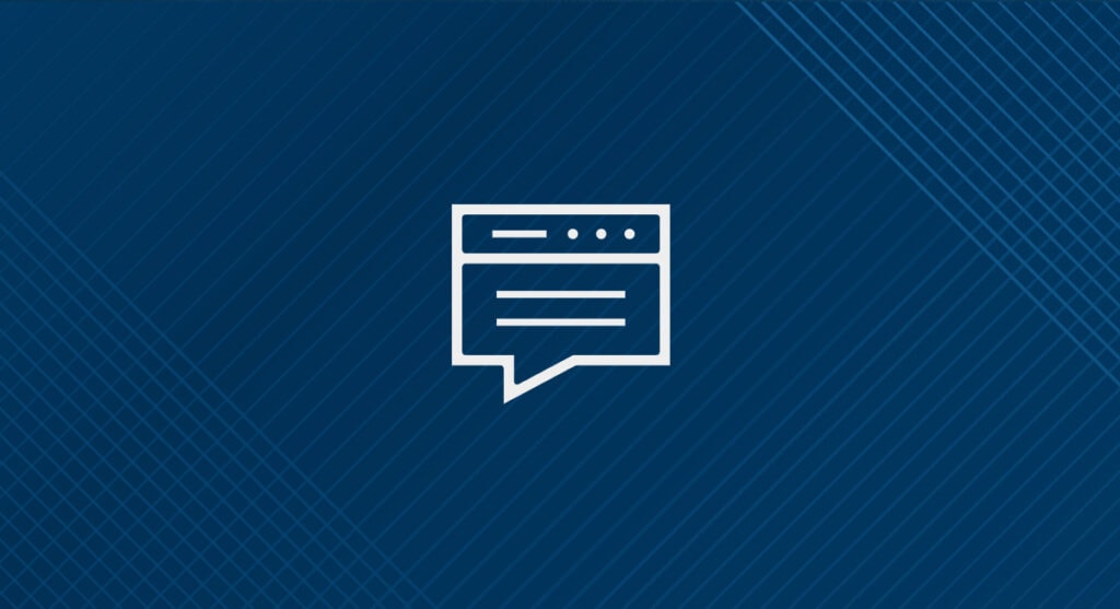 Web browser icon with a series of lines in the background.