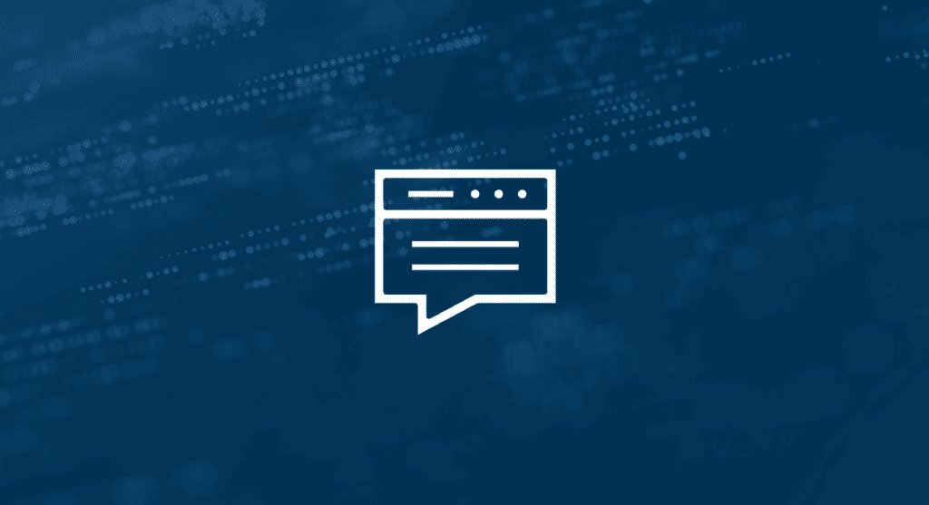 Web browser icon with blue background.