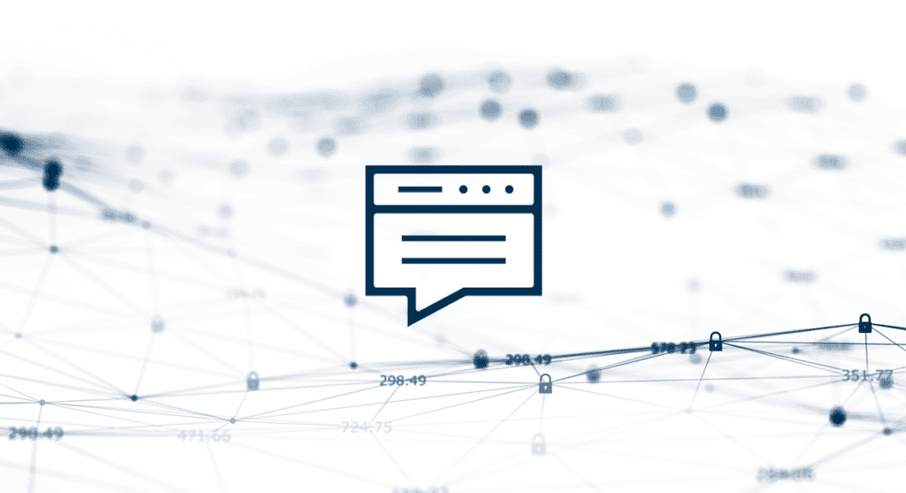 Web browser icon with a series of lines and data points.