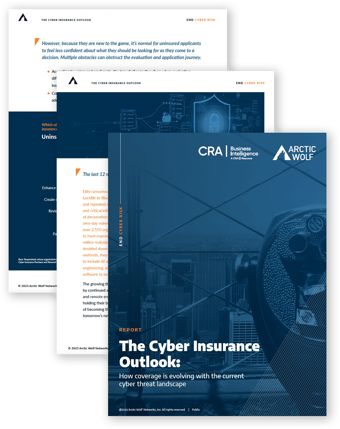 Arctic Wolf 2023 Cyber Insurance Outlook Report