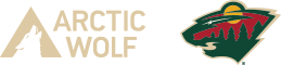 Arctic Wolf + Minnesota Wild logos