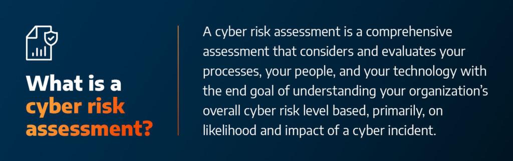 What is a cyber risk assessment?