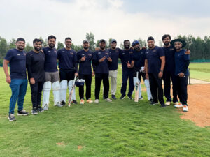 Cricket team in our Bengaluru, India office