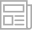 Newspaper logo designed from white lines.